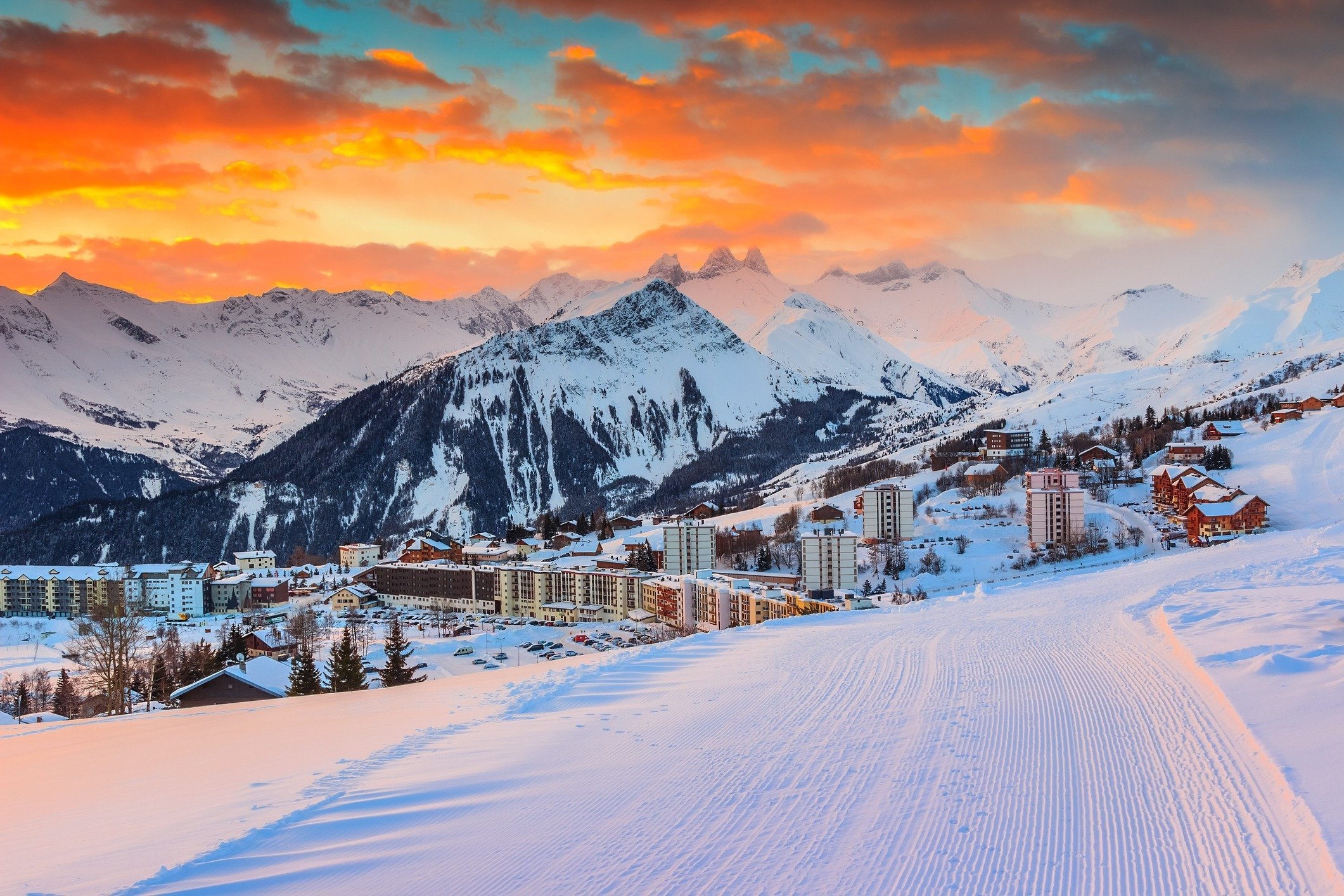 La Toussuire, een Frans skidorpje in skigebied Les Sybelles